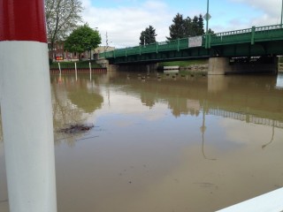 The Sydenham River in downtown Wallaceburg, May 16, 2014.
