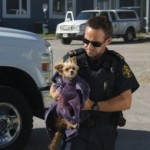 Agent-Brad-Dewar-with-a-Rescued-dog-300x199