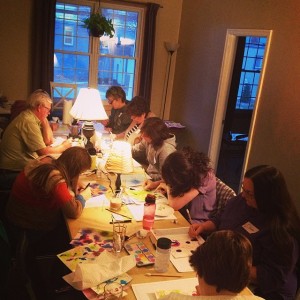 Photo by Raven Kroon at "Colour and Lines Intuitive Art Workshop"