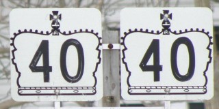 highway 40 sign