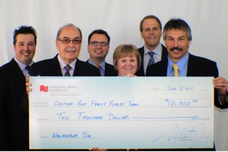 From left: Adam Watson, Leo Marentette, Brian Mills, Laura Johnson, Martin Lavigne, Robert Watson - Photo by Kellie Watson