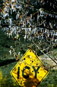 ice icy winter cold outside snow