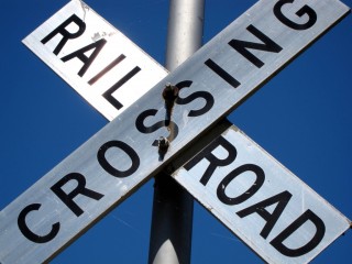 rail road crossing train