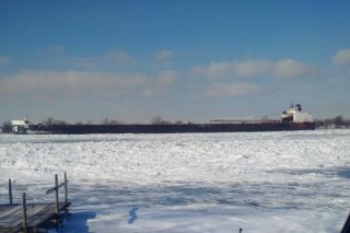 freighter stuck st clair river