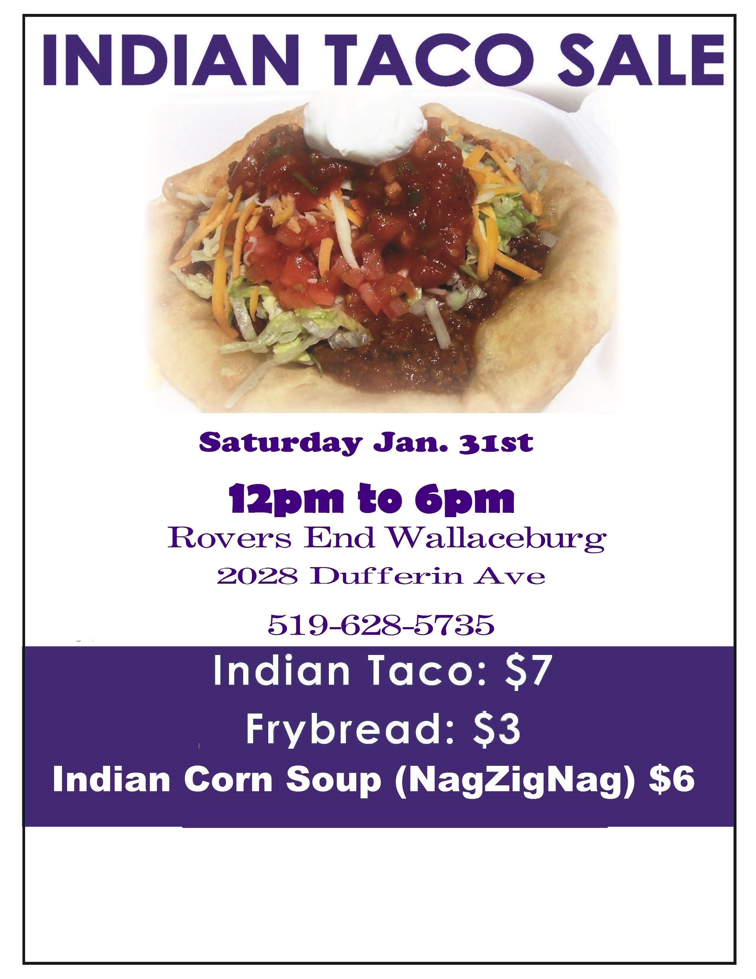 Indian Tacos at Rovers End