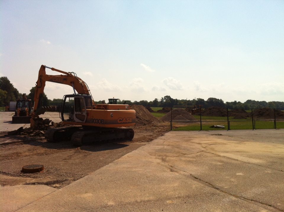 Work progressing at LKCS sports field in Dresden
