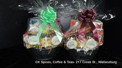 Custom made Gift Baskets and Gift Certificates available at CK Spices ...