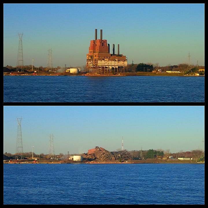Former Marysville power plant imploded