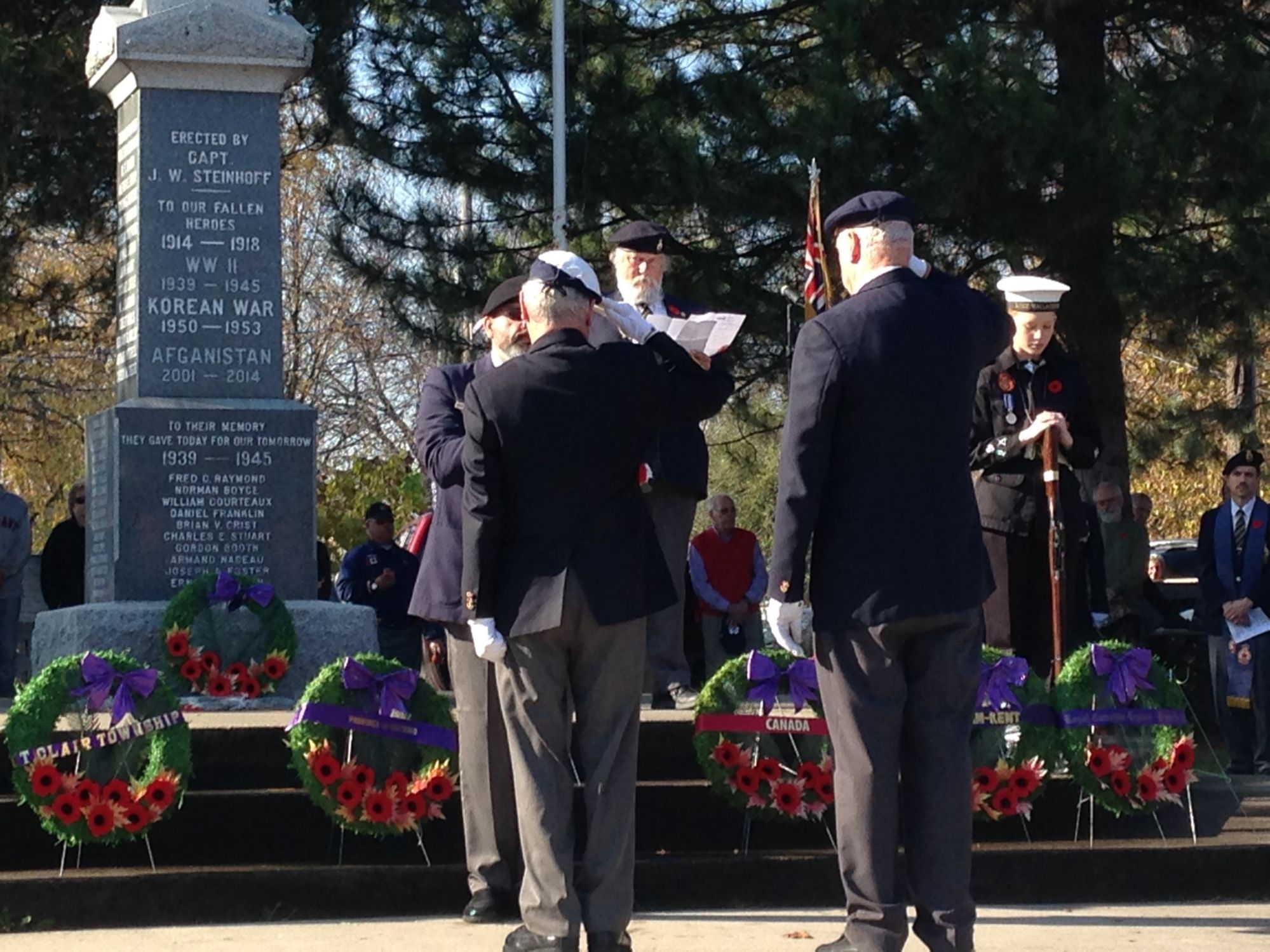 Remembrance Day service in Wallaceburg – See Photos