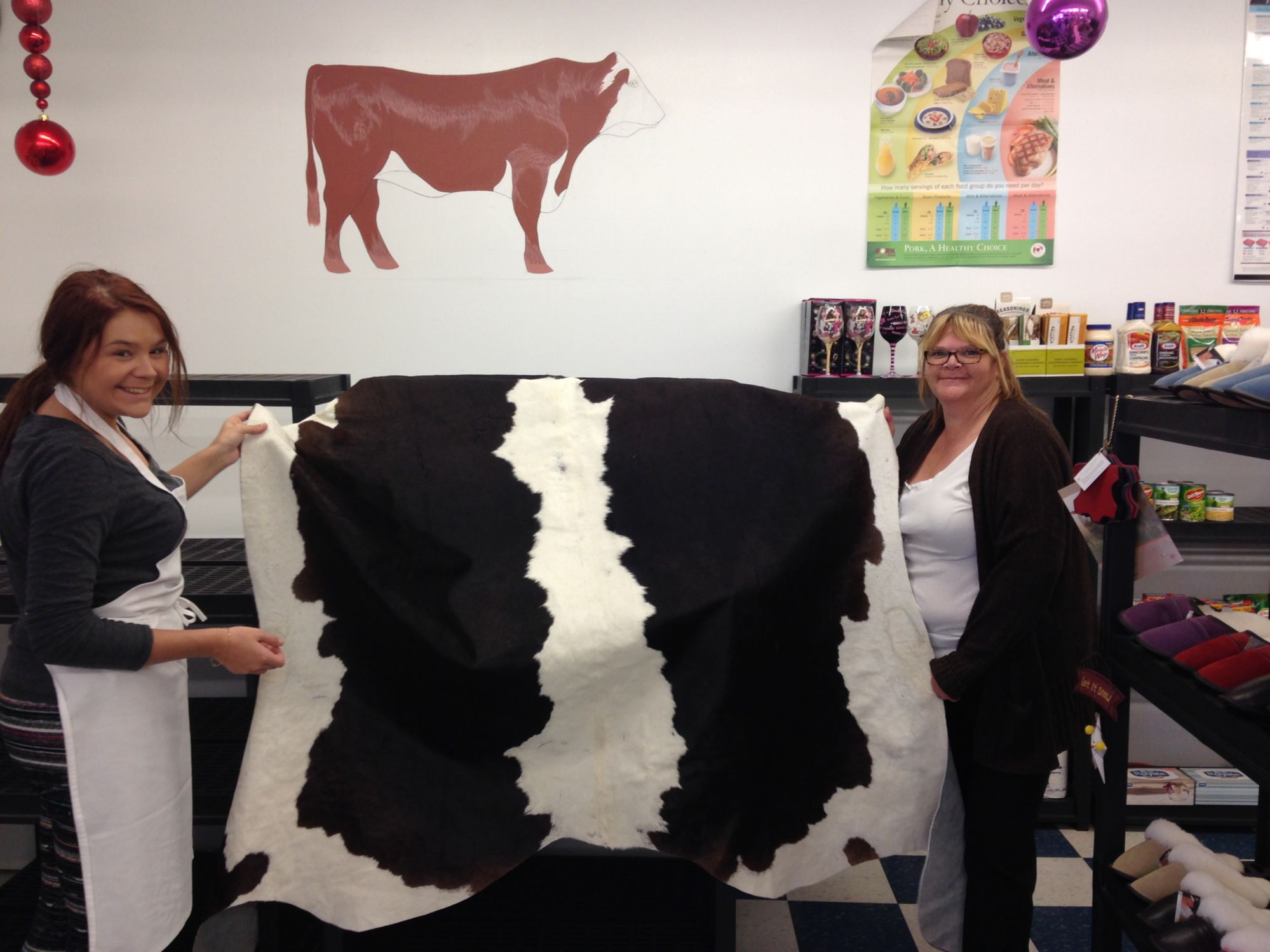 New cowhide rugs available at Foster’s
