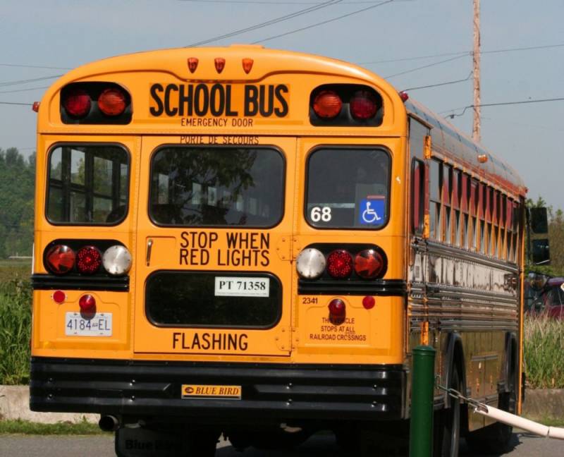 School buses cancelled this morning due to fog