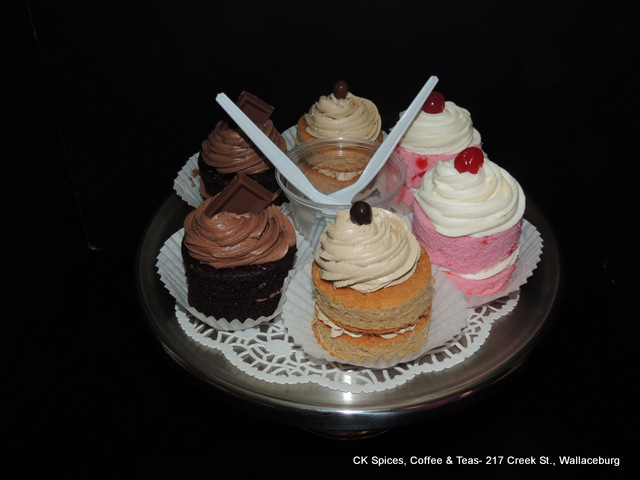 Cake Tasting available at CK Spices, Coffee & Teas!