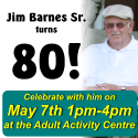 Jim Barnes Sr turns 80!