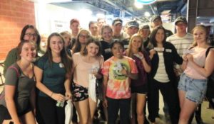 Lambton-Kent Composite School students in Sarnia, before Col. Chris Hadfield's speech.