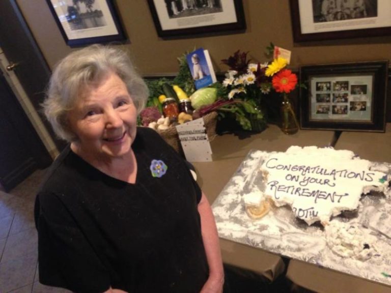 ‘Dot’ hangs up her apron at The Black Goose