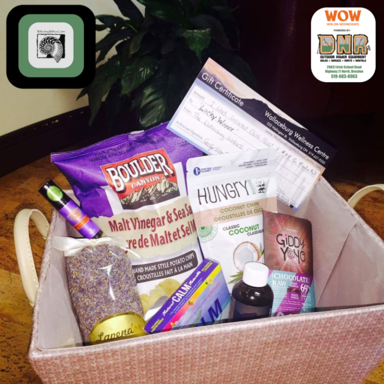 Win $125 in goodies from the Wallaceburg Wellness Centre!