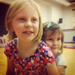 Aaron's daughters, Ava and Daylia, back in 2011 (Aaron Hall)