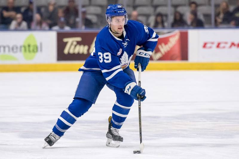 Griffith increasing his point total with Marlies