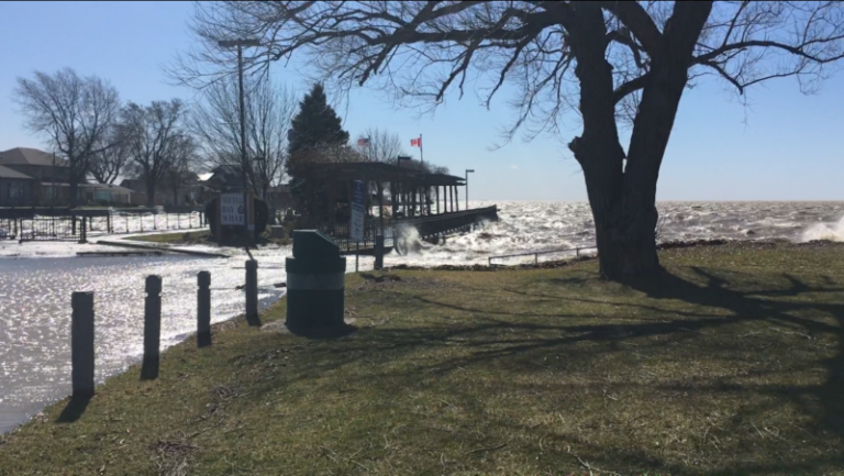 Strong wind, rough water in Mitchell’s Bay (Video)