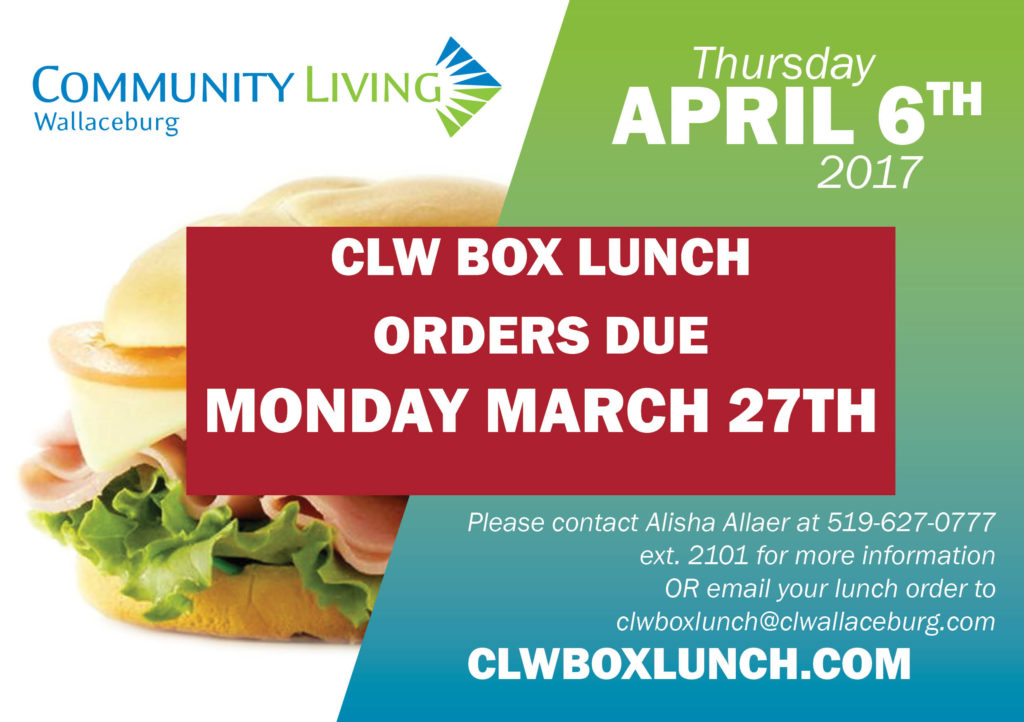 CLW Box Lunches Due in One Week! | Wallaceburg News | Local news in ...