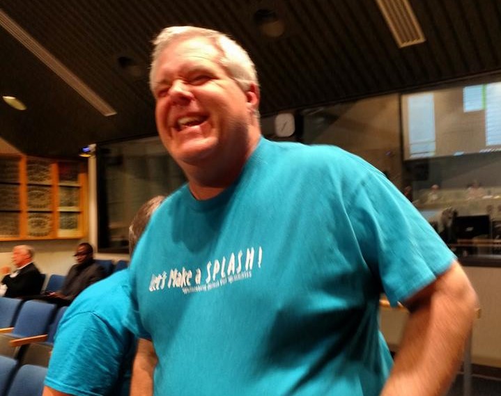 Chris Young is thrilled after the loan to the Wallaceburg Splash Pad committee was approved (John Tomecek)