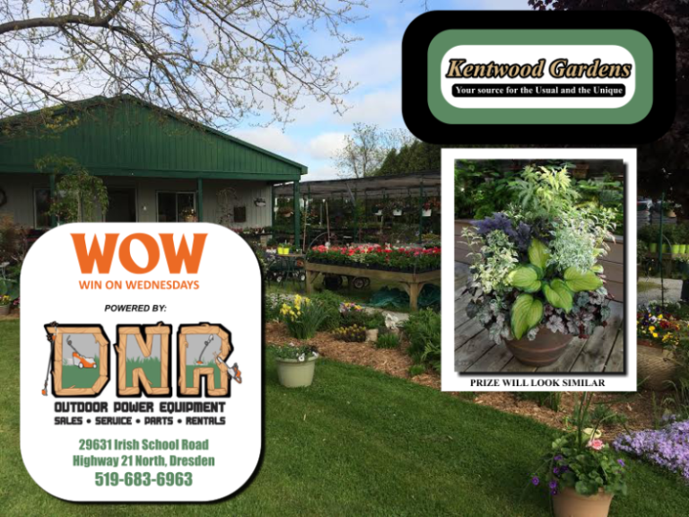 WOW! Kentwood Gardens is giving away a $169 planter!