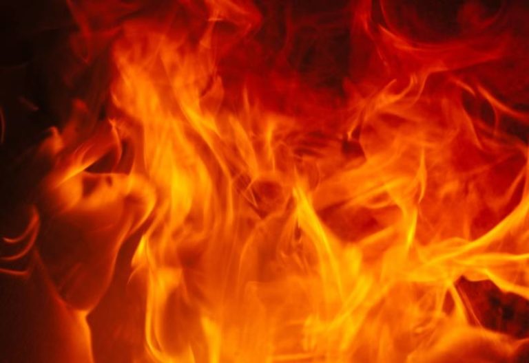 Trailer goes up in flames at Wildwood Park