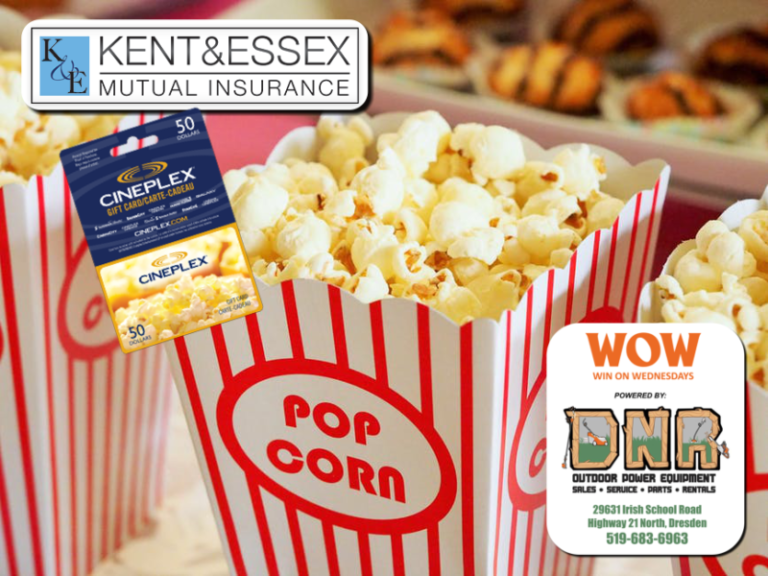 WOW! Win a $50 movie card from Kent & Essex Mutual!