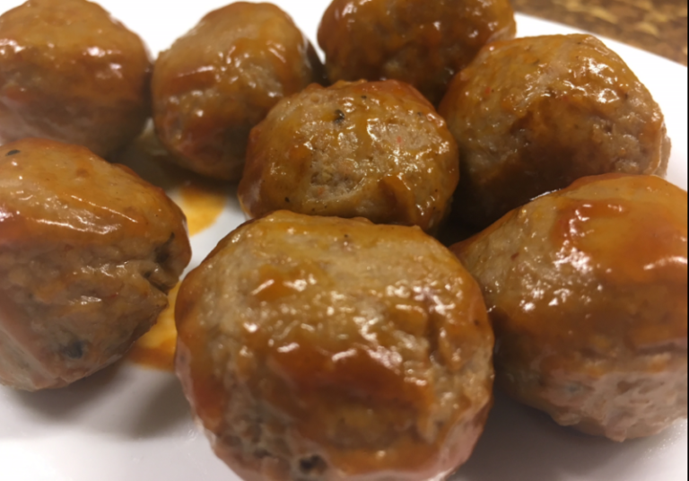 Homemade Meatballs and BBq Sauce (great for freezing)