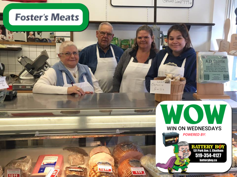 WOW! Win a 100 freezer pack from Foster's Meats!