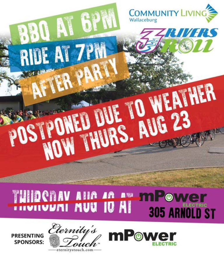 3 Rivers Roll – POSTPONED DATE:  August 23 – MPower Electric