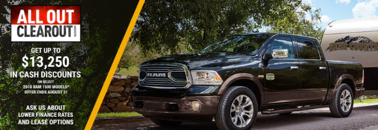 The All Out Clearout Event ends today (Aug 31, 2018) at Patterson Motors!