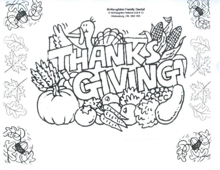 Thanksgiving and Halloween colouring contest!