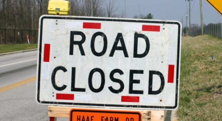 Erosion forces portion of Talbot Trail to close