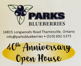 Park’s Blueberries is celebrating 40 years this weekend!