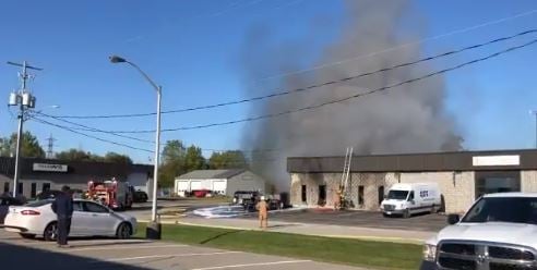 Fire at QPS Mechanical in Chatham