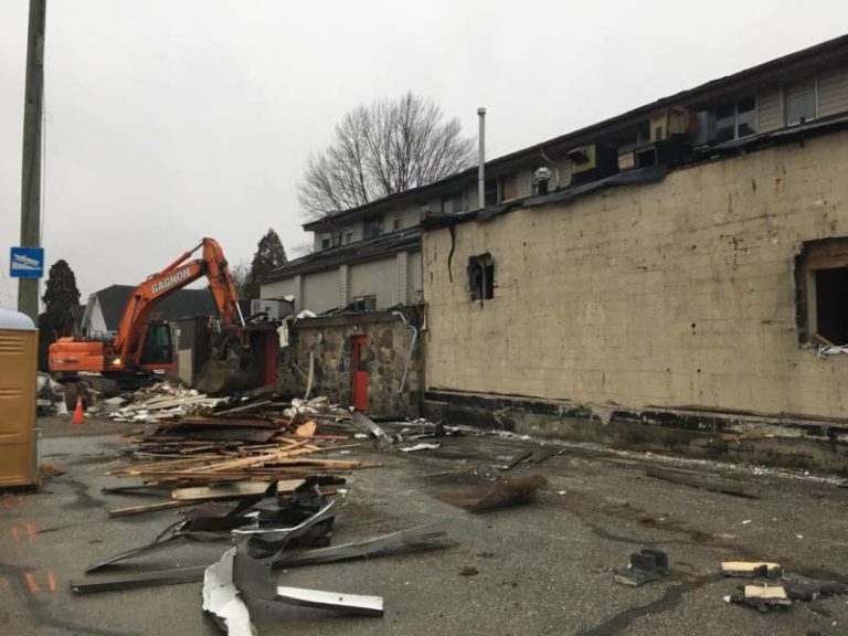 Demolition work begins at former Sam’s Hotel