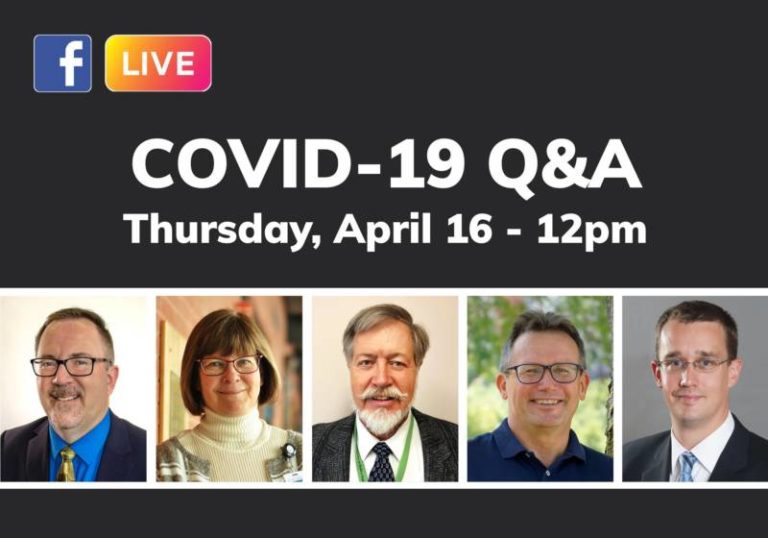 Minister McNaughton taking part in Facebook LIVE COVID-19 panel