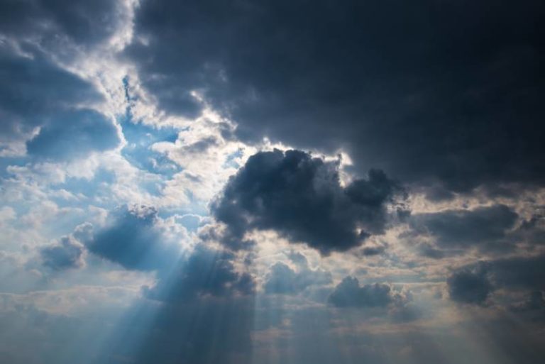 Cloudy, chance of showers, thunderstorm risk, high 27°C, humidex 36°C