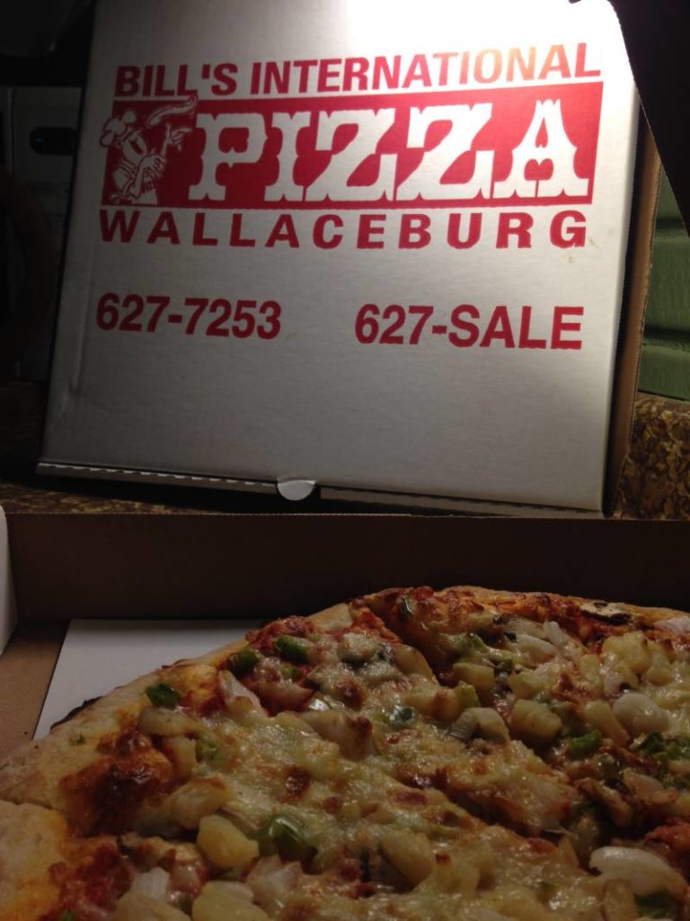 Bill’s International Pizza – Dufferin Ave Wallaceburg 519-627-7253 Menu here.