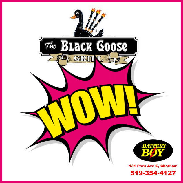 WOW! Win $100 to The Black Goose Grill!