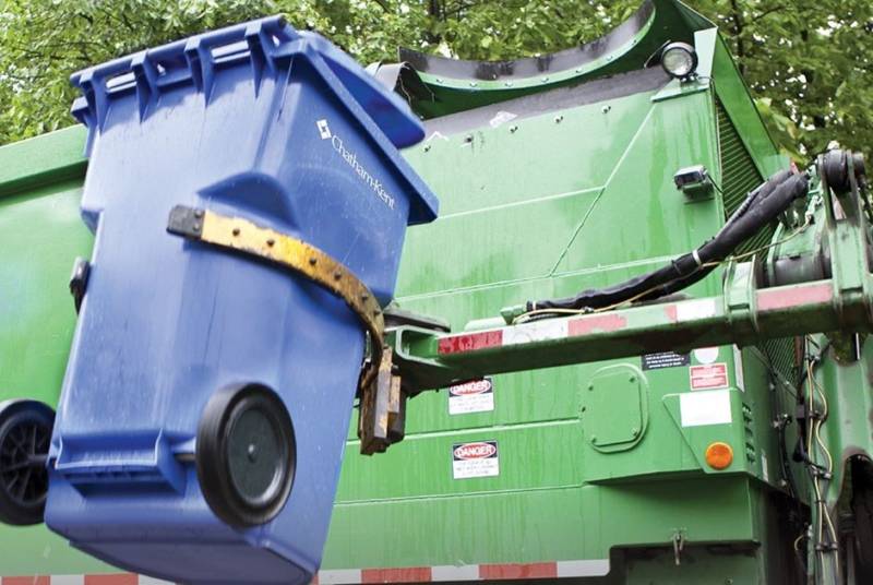 Garbage and recycling delayed next week