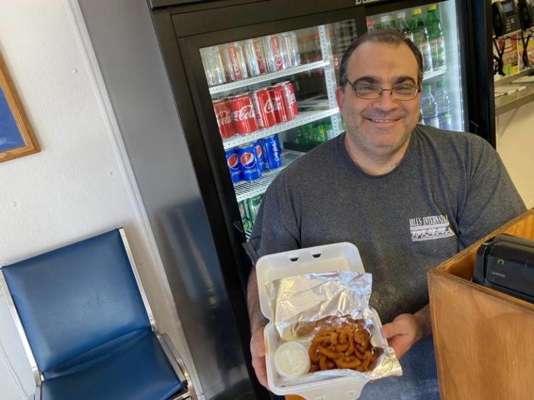 New at Bill’s International Pizza – Spicy Breaded Onion Straws!