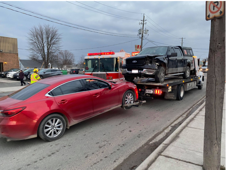 Crash in Wallaceburg sends two to hospital