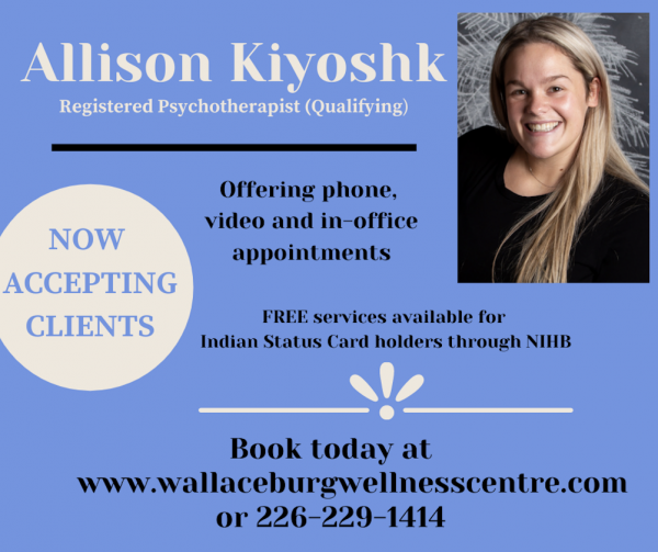 Wallaceburg Wellness Centre 222 Wellington St.