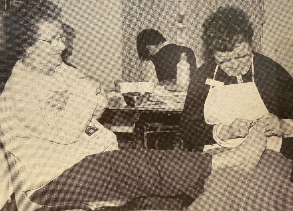 TBT VON foot care clinic in Wallaceburg, 1988