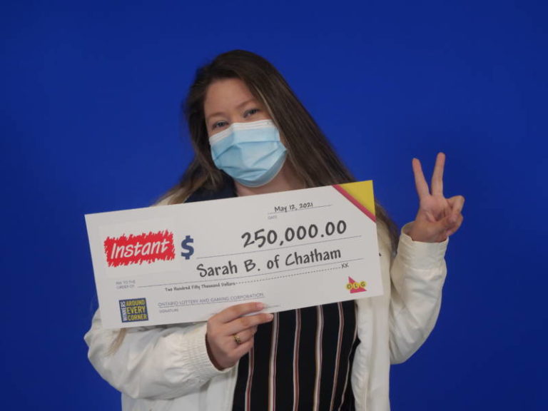 Chatham woman wins $250,000 lottery prize