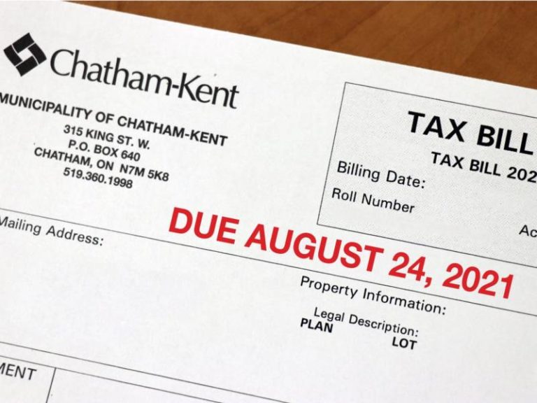 Deadline for final municipal tax bill extended to August 24