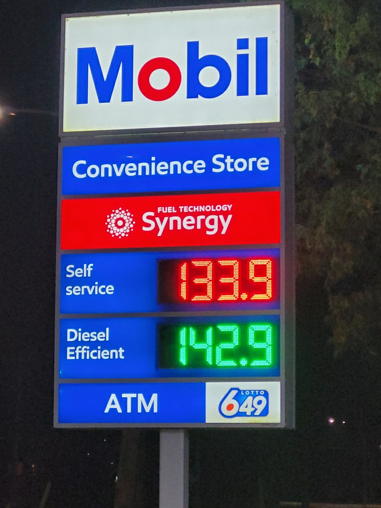 Happy hour at Mobil Gas in Wallaceburg