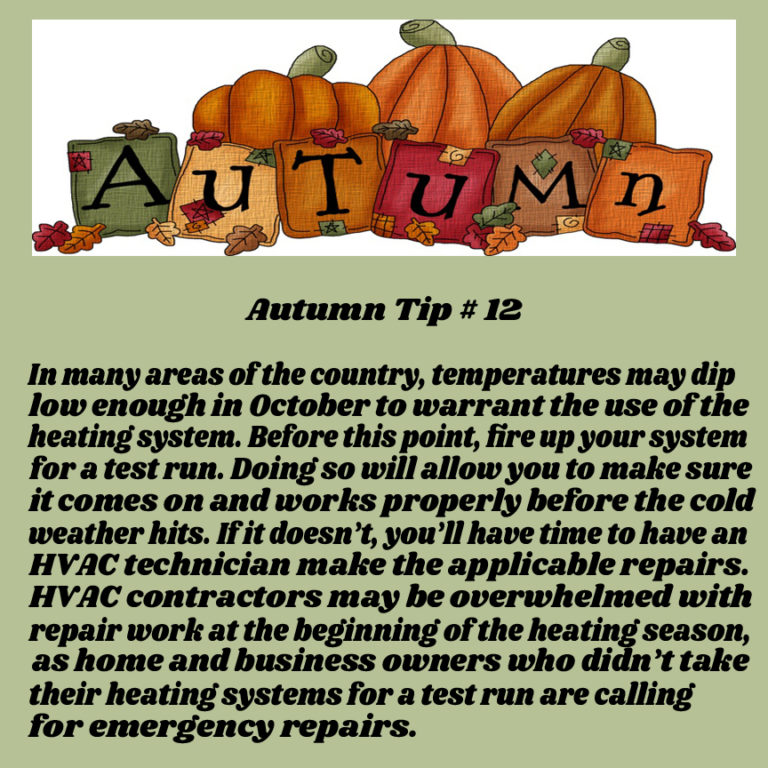 Arctic Heating and Cooling Autumn HVAC Tips